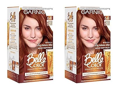 Garnier Belle Color C6063174 Les Châtains Eclat 6.41 Très Clair Cuivré Sage Coloration - Lot de 2