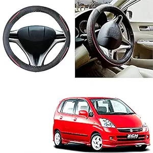 Auto Pearl - Ring Type Car Steering Wheel Cover Universal Genuine PU Non-Slip Natural Rubber Well Padded Grip Breathable Leatherite for - Zen Estilo Type 2 (Diamond Plus)