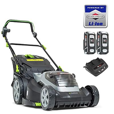 Murray Tondeuse à gazon 18V Lithium-Ion 44 cm de largeur de Coupe IQ18WM44, comprenant 2 batteries 5 Ah et un double chargeur, garantie 5 ans