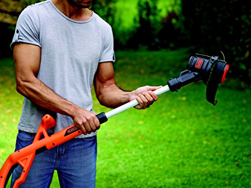 Black + Decker 18V 1.5Ah Rasentrimmer, AFS Reflex Fadenverlängerung, inkl. Akku und Ladegerät, 25cm Schnittbreite, ST1823, schwarz orange - 5