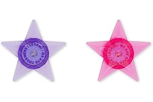 Legami - Lot de 2 lumières pour Les Rayons de vélo - Ride & Shine, lumière Blanche, lumières de Roue de vélo, pour Enfants, garçons, Adultes, étoiles Lumineuses pour Rayons de vélo, Piles incluses