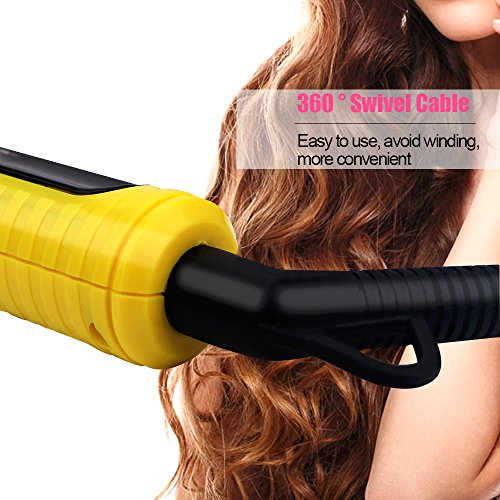 Soriace® Haar Lockenstäbe, Multifunktions Professioneller Lockenstab Geeignet für alle Haare Menschen, Hellgelb - 4