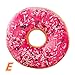 Produktbild JIANGFU Donut / Kissen / Kissenbezug, Weichem Plüsch Kissen Gefüllte Sitzkissen Süße Donut Lebensmittel Kissenbezug Fall Spielzeug (E)
