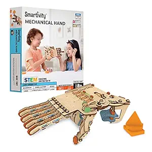 Smartivity Robotic Mechanical Hand for kids 8-14, STEM Educational DIY Fun Toys, Educational & Construction based Activity Game for Kids, Gifts for Boys & Girls, Learn Science Engineering Project, Made in India