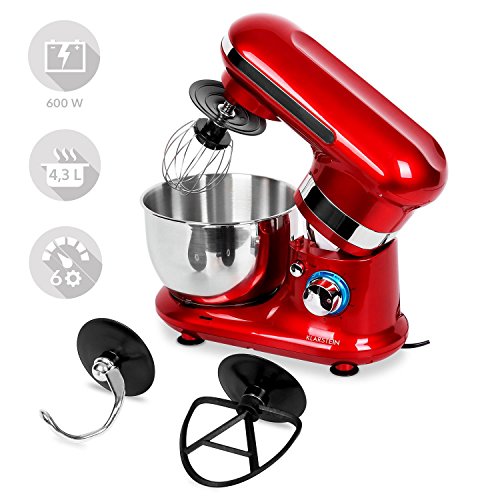 Klarstein TK18-Serena Rossa Küchenmaschine 600 W, rot - 6