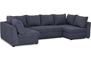 BUDWING Sofá modular Gael, 4 plazas, en Tejido de poliéster, tamaño 304 cm (Ancho) x 141 (Fondo) cmx81 cm (Alto)