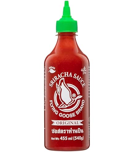 Salsa Di Peperoncino Molto Piccante Sriracha - 455ml - SENZA GLUTAMATO - Foto 2