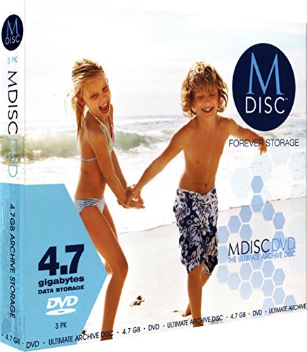 Millenniata MDHA003 M-DISC DVD (4,7GB, 1-4x, dünne Schuthülle, 3x Disc)