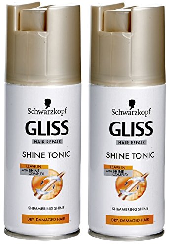 2x Schwarzkopf Gliss Shine & Repair Tonic Leave-in 100ml