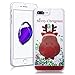 Produktbild SMART LEGEND für iPhone 7 Plus Hardcase Liquid Hülle Glitter Case Hartschale Transparent Schutzhülle Handyhülle Fließen Flüssig Schwimmend Premium Shiny Glanz Sparkle Bling Tasche Skin Schale Hart PC Clear Kristall Handytasche Etui - Merry Christmas