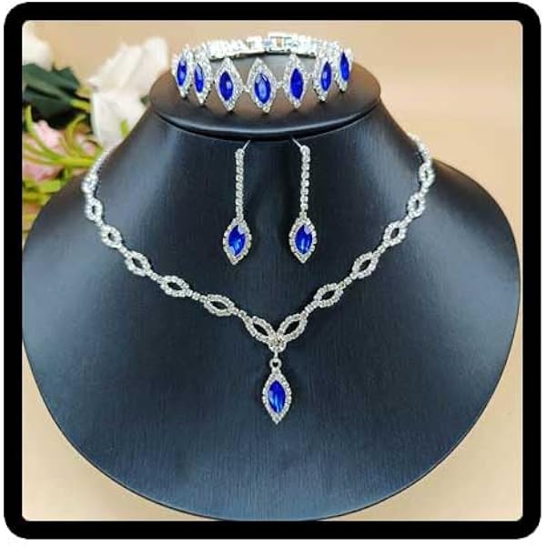 Collier Bleu Turquoise Et Crème Pour Robe De Mariée - Bijou Fantaisie - Neuf Avec étiquettes