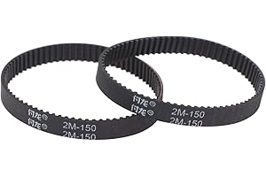 Yawdil 2pcs Courroie de Distribution 2GT/2M Périmètre 140 142 150 160 180mm Largeur 6mm Synchrone Convoyeur Pièce De Rechange pour Aspirateur