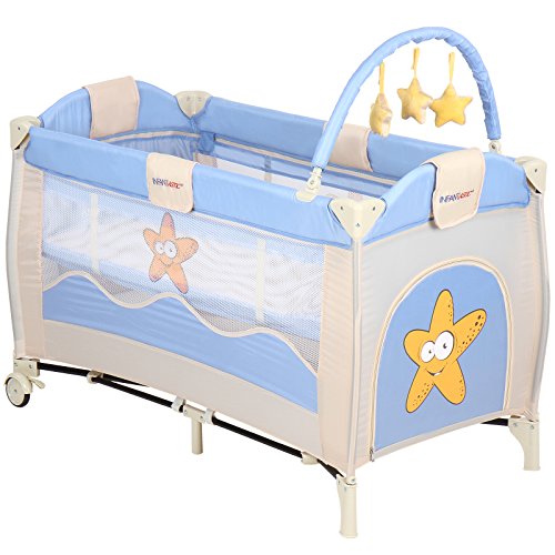 Infantastic Baby Bed Travel Cot Portable Child Nursery Furniture with Toys - Design Choice