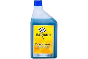 Bardahl - Coolant HOA Tech - Líquido refrigerante anticongelante, líquido radiador prediluido y Listo para Usar, para Moto, Scooter, Quad con fluidos HOAT, -37°C +108°C, 1 litro