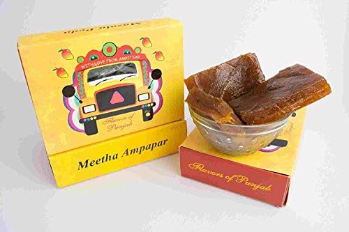 Aam Papar Meetha Ampapar Amawat 7 Ounce Indian Dried fruit MangoPulp Homemade Indian Snack Fruit Bites (2)