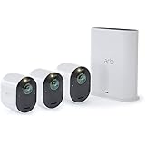Arlo Ultra Wireless Home Security Camera System CCTV, Wi-Fi, Alarm, Rechargeable, Colour Night Vision, Indoor or Outdoor, 4K 