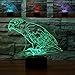 Produktbild 3D vogel Illusions-Lampen, Tolle 7 Farbwechsel Acryl berühren Tabelle Schreibtisch-Nachtlicht mit USB-Kabel für Kinder Schlafzimmer Geburtstagsgeschenke Geschenk