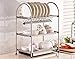 Produktbild Küche Regale lzzfw 201 Edelstahl Schüssel Rack 3-tier Schüsseln und Essstäbchen und Schüsseln Lek Yuen Wasser rack Küche Zubehör Racks Kennzeichenhalter in Schränke 35 CM, EIN