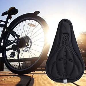 Proberos 3D Silicone Gel Pad Seat Saddle Cover (Black)