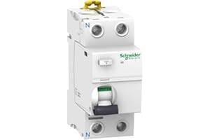 Schneider Electric A9R61225 Interruptor diferencial iID, 2P, 25A, 30mA, clase A SI de la gama Acti9, Blanco