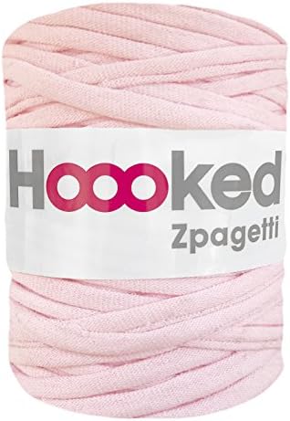Baby pink towel texture Hoooked Zpagetti t-shirt crochet yarn (large roll)