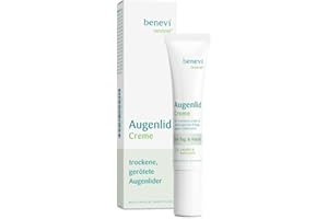 ‎BENEVÍ benevi Augenlid-Creme 15 ml (1er Pack) für trockene, empfindliche Augenlider. Kein Fettfilm. Auch als tägliche Augenlidpflege bei zu Lidekzem oder Rosacea neigender Haut.