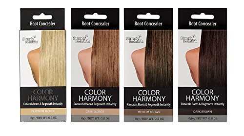 Color Harmony Touch Up Ansatzpuder gegen graue Ansätze – wasserfest, klebt nicht, lässt sich leicht auftragen, saubere Anwendung Dunkelbraun - 4