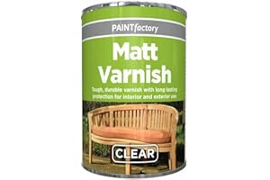 ALLURE HOME STYLE LETS BEGAN YOUR JOURNEY WITH US AHS Clear Varnish Paint Tin 300ml - Long Lasting Tough, Durable for Protection - All Purpose Interior and Exterior Use Gloss Finish - Apply for Paint Metal, Wood, Plastic (Matt Varnish Tin)