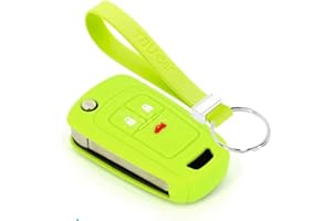 TBU car Funda Carcasa Llave Compatible con Opel - Funda de Silicona - Cover de Llave Coche - Verde Lima
