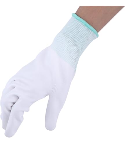 Guanti Nylon PU Carbonio ACE Spark Pro Guanti Antistatici - 3 Paia Per Lavori Di Precisione Su PC E Smartphone Guanti Camere Bianche - Foto 6