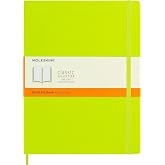 Moleskine Striped Lemon Green Notebook XL Size Soft Cover