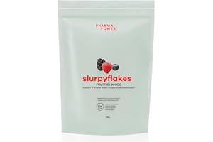 PharmaPower Slurpyflakes Fiocchi d’Avena Integrali Baby Gusto Frutti di Bosco, Senza Glutine, Senza Lattosio e Senza Zuccheri Aggiunti, Vegani, 500 g