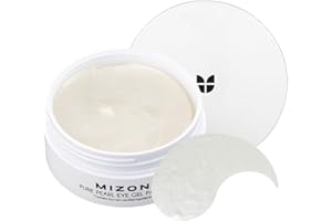 [MIZON] PURE PEARL EYE GEL PATCHES (x60) Korean Skincare - Eye mask - Under eye pads for Dark circles - Wrinkle care - Anti aging - 90% of natural ingredients