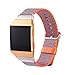 Produktbild Hunpta@ Mode Sport Nylon Armband mit Metallverbindern für Fitbit Ionic (240 mm) (Orange)