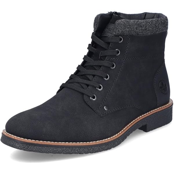 Rieker - Veterboots voor heren - Blauw - Shoemixx.nl