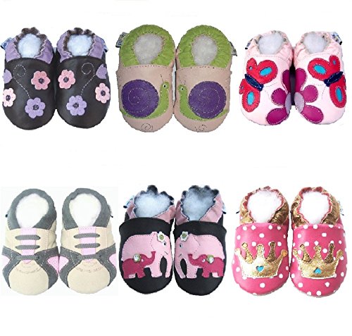 Lederhausschuhe Jinwood Krabbelschuhe Baby Hausschuhe NEU! - 2