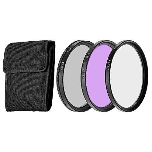tinxi   67mm UV CPL FLD Kit de filtres pour Canon Nikon Sony Olympus Fuji Panasonic Pentax Samsung and des autres 67mm DSLR Lens