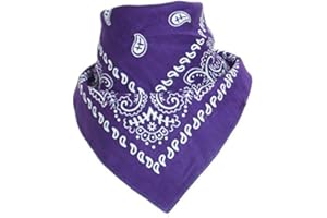 Boolavard 100% cotone 1pcs, 6pcs o 12pcs Pack Bandane con Paisley Pattern colore originale di scelta Headwear/capelli
