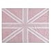 Lorena Canals Washable Rug (Flag England/Baby Pink)