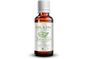 Natur Total CDL/CDs Chlordioxid Fertiglösung 0,3% 100ml - in pharmazeutischer Braunglasflasche mit Tropfverschluss - Made in Germany