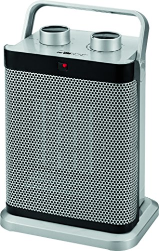 Clatronic HL 3631 Keramik-Heizlüfter, 7-Stufen-Schalter, stufenlos regelbarer Thermostat, 1000/1500 W