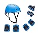 Produktbild Kamugo Kinder Jugend, Einstellbare Sportschutzausrüstung-Set, Sicherheitspad, Schutz(Helm, Knie, Ellenbogen, Handgelenk) Roller, Fahrrad, BMX-Fahrrad, Skateboard, Hoverboard und andere Extreme Sport Aktivitäten, blau