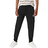 Listers Schoolwear Kids Boys Plain Slim Fit Joggers Ages 3-18y Gym Sports Elastic Waist Jogger Jog Bottoms Girls Unisex Black