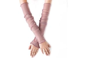 GIVBRO Manicotti Del Braccio Chiffon Sleevelet Sun Block Scaldamuscoli di Seta Ghiaccio Allentato Braccio Copre per le Donne Partito Dress Up