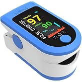 Pulse Oximeter, Professional Finger Pulse Oximeter, Digital Finger Oximeter | for Measurement of Oxygen Saturation (SpO2), He