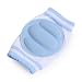 Zicac One Pair Cute Infant Toddler Baby Adjustable Elastic Strechy Soft Knee Elbow Leg Pad Crawling Safety Protector (Blue)