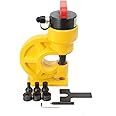 Lfhelper CH-60 Hydraulic Puncher, 4 Aperture Sizes, Professional Hydraulic Hole Punch Tool for L-Type and H-Type Busbars, Metal Sheets - 310KN Punching Pressure,