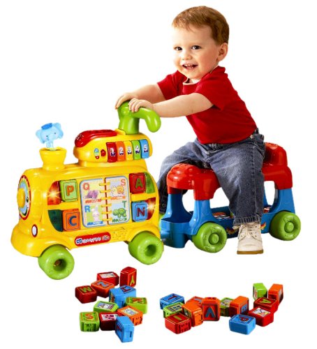 4 in 1 Baby Walker - Push and Ride Alphabet Train