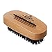 Kent Brushes Natural Black Bristle Nail Brush in Beechwood