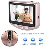 Keine Verkabelung erforderlich, batteriebetrieben, visuelle Gegensprechanlage, einfache Installation. Das Laden wird nicht unterstützt.